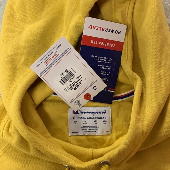 Yellow Champion Hoodie - Picture 3 of 3